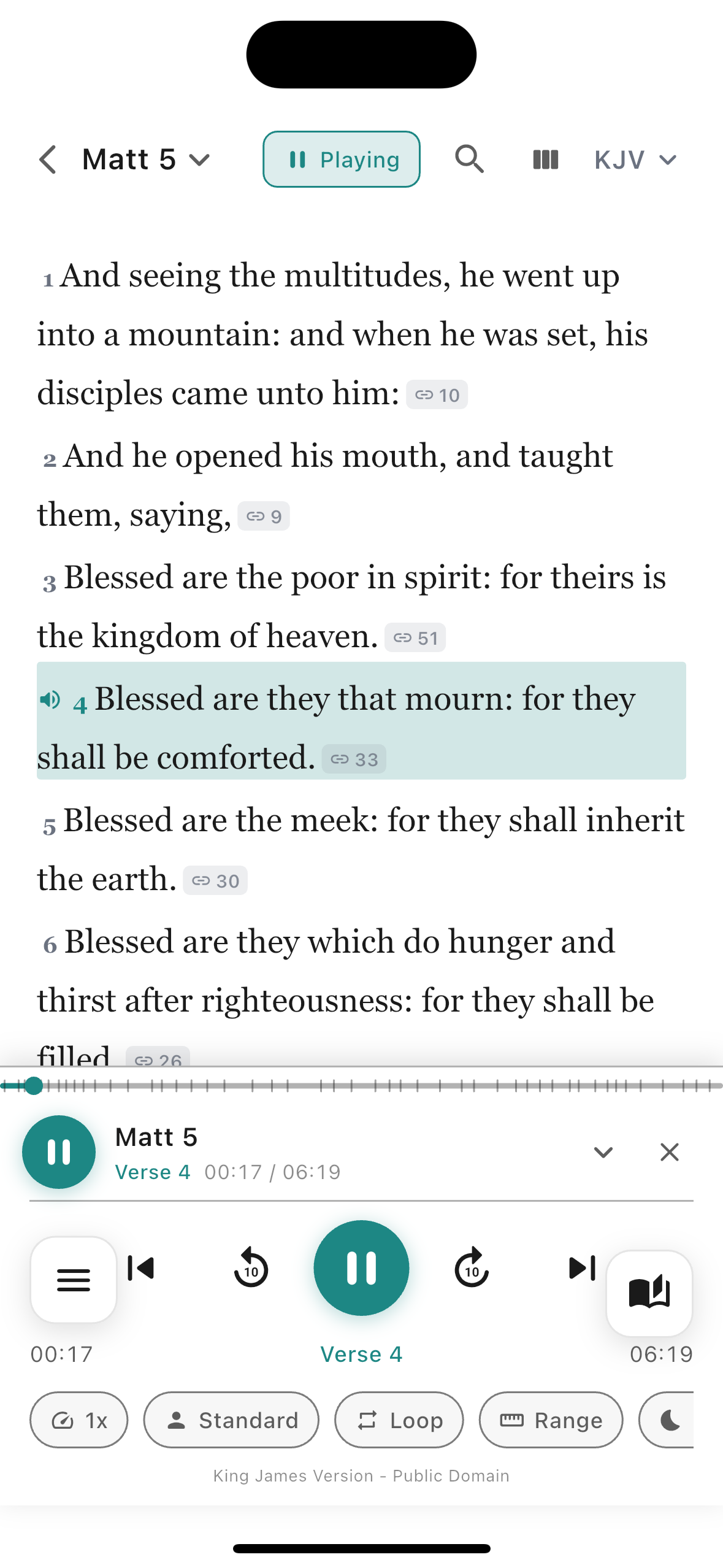VerseWise Bible Audio Player